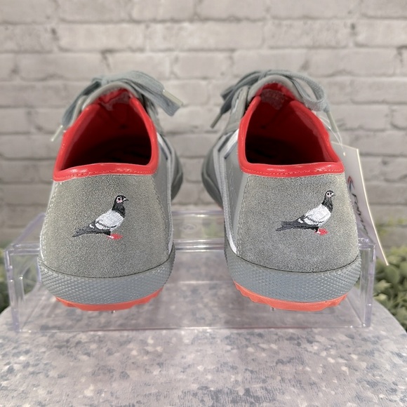 FEIYUE X STAPLE 1920 Grey/White Leather Full Color Pigeon Sneakers WMS 10🩶NWT - Picture 6 of 12